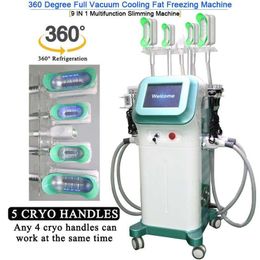 Multifunction 7 in 1 CRYO 360° Cryolipolysis Fat Freeze Slimming Machine Cool Slim Laser Lipo Cavitation Device Body Shaping Weight Loss Beauty Salon Equipment