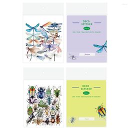 Gift Wrap 40pcs Aesthetic Bird Butterfly Dragonfly Stickers For Journal Stationery Sketchbook Insect Sticker Vintage Scrapbooking Supplies