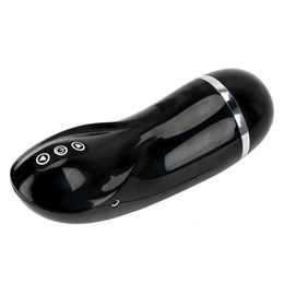 Sex toy Massager 21cm Male Masturbator with Vibrator Real Artificial Vaginal for Men 18 Penis Pump Enlargement Glans Sucking Toys