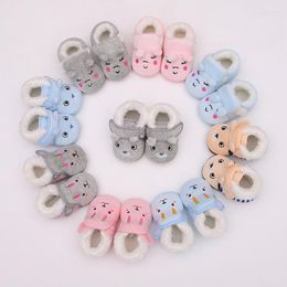 First Walkers Winter Baby Toddler Shoes Warm Soft Bottom Anti-slip Born Cotton