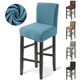 Chair Covers Spandex Bar Stool Cover For El Banquet Living Room Stretch Short Back Elastic Seat Protector Slipcover