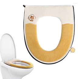 Toilet Seat Covers Cushion Bathroom Warmer Cover Pads Waterproof Soft Riser With Handle And Zipper For