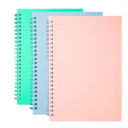 3pcs A5 For Study Diary 160 Pages 8mm Ruled 80 Sheets Stationery Student School Supplies Office Spiral Notebook Thick Hardcover