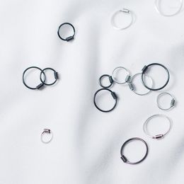 Hoop Earrings MloveAcc 925 Sterling Sliver Small Tiny Ball Huggie Circle 6mm 8mm 10mm 12mm Jewellery For Women