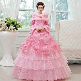 Casual Dresses OEING Womens Warm Slim Long Sleeve Wedding Dress Ball Gown Princess One Shoulder Winter 2023