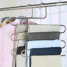 Clothes Pants Trouser Hanger Multi Layer Storage Closet Space Saver Organizer