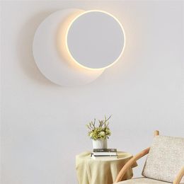 Wall Lamps LED Lamp 300 Degree Rotation Sconce For Stairs Living Room Bedroom Light Rotate Lighting Home Decor