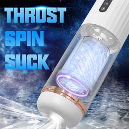 Sex toy Massager Automatic Male Masturbator Telescopic Rotation Sucking Silicone Vagina Masturbation Toys for Sex toys Men Suction Mastubator