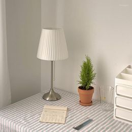 Table Lamps Korea Tall Desk Lamp Bedroom Nightstand Study Reading Light Living Room Kid Beside Home Decoration Nightlight