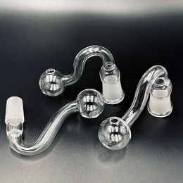 10mm 14mm 18mm Clear Thick Pyrex Glass Oil Burner pipe Male Female Joint For Water Pipe Glass Bong Dab Rig bowl