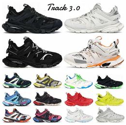 Ayakkabı Balencigas Tasarımcı Track Platform 3.0 Spor ayakkabı Üçlü 35-46 Platform Trainer Ayakkabı Baskılı Erkek Kadın Deri Naylon Sneaker Beyaz Siyah Yeşil Mavi