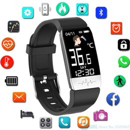 Wristwatches Temperature Digital Watch Men Sport Bluetooth Electronic Watches LED Males Ladies Wrist For Women Wristwatch Hours