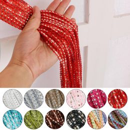 Curtain Modern Window Decor Door String Home Panel Shiny Decorative For Living Room 100x200cm Solid Colour