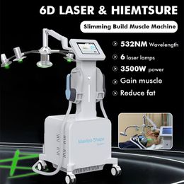 High Quality 6D Laser Slimming Machine Burning Fat HIEMT EMSlim Weight Loss Muscle Building Body Shaping Cellulite Removal Equipment