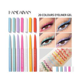 Eye Shadow/Liner Combination Drop Handaiyan Creme Gel Liner 20 Colours Eyeliner Waterproff Pencil In Stock With Gift Delivery Health Dhpdc