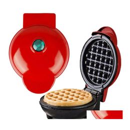 Other Kitchen Dining Bar Mini Electric Waffles Maker 110V220V Bubble Egg Cake Oven Breakfast Love Heart Shaped Waffle Eu Us Uk Pl Dhetk