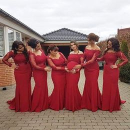 Новые платья с красной подружкой невесты плюс размер беременные от плеч