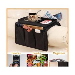 Storage Boxes Bins Couch Chair Organiser Foldable Sofa Arm Rest Organiser Remote Control Table Tray Holder0318G30 Drop Delivery Ho Dhv60