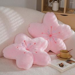Pillow Cherry Blossoms Stuffed Flower Plush Room Decor Bedroom Seat Furry Fluffy Soft Winter Warm