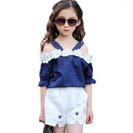 Clothing Sets Kids Clothes Girls Vest Short Outfits Floral For Teenage Summer Children's Girl 6 8 10 12 14