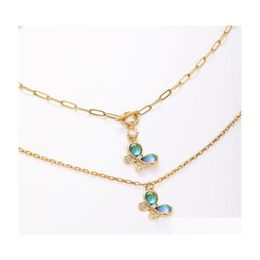 Pendant Necklaces Gold Stainless Steel Chain Necklace For Women Long Ot Clasp Lobster Link 50Cm Womans Party Punk Collarespendant Dr Dhxkw