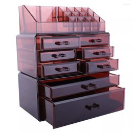 Storage Boxes Makeup Organisers Box Lipstick Nail Polish Display Stand Holder Clear Cosmetics Rack Jewellery