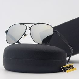 Designer clássico Luxo 10002 Men's Pilot Pilot Polarized Sunglasses para homens Moda Quadro Quadro de sol UV400 óculos de sol ao ar livre