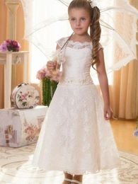 Girl Dresses Flower Girls Little Toddlers Wedding Vintage Child Princess Communion Pageant Gowns
