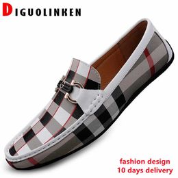 Black And White Men Dress Shoes Wedding Matching Clutch New Casual Leather Outdoor Fashion Mens Moc