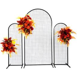 Party Decoration Wedding Arch Iron Decorative Scene Layout Stage Props Flower Stand Background Mesh Screen Metal BracketParty