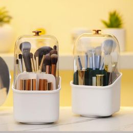 Storage Boxes Handle Design Durable Waterproof Cosmetic Organizer Box 360-degree Rotating Household Supplies