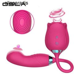 Sex Toys massager Silicone Women Female Toy Clit Clitoral Clitoris Stimulation Sucking Rose Vibrator with G Spot Come hither Dildo