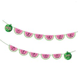 Party Decoration Po Frame Banner Bunting First Birthday For Summer Watermelon Themed