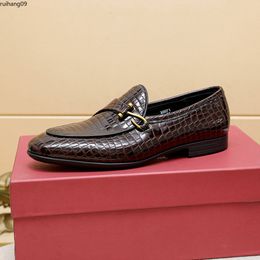 Gentlemen Business Genuine Leather Flats Walking Casual Loafers Men Wedding Party Brand Designer Dress Shoes Size 38-45 rh0009559