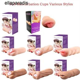 Adult massager Male Masturbaters Soft Realistic Vagina Pussy Silicone Artificial Masturbation Cup For Men Sex 4D Toys