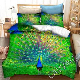 Bedding Sets Peacock 3D Printed Set Duvet Covers & Pillow Cases Comforter Bed Linen( US Sizes/EU Sizes/AU Sizes) 01