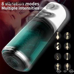 Sex Toys massager Automatic Telescopic Rotating Aircraft Cup Men's Electric Vibrator with for Vibration adjustable aircraft cup