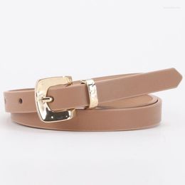 Belts PU Leather Belt For Women Pin Buckle Jeans Dress Casual All-match Ladies Adjustable Designer High Quality Girdle