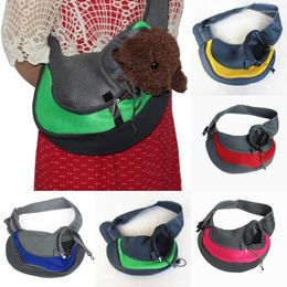 Dog Car Seat Covers Pet Shoulder Bag Chest Side Backpack Outdoor Portable Cat Breathable Puppy Travel Carrier Sling Handbag