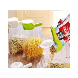 Bag Clips Seal Pour Food Storage Clip Snack Sealing Kee Fresh Sealer Clamp Plastic Helper Foods Saver Travel Kitchen Tools Drop Deli Ot8Xd