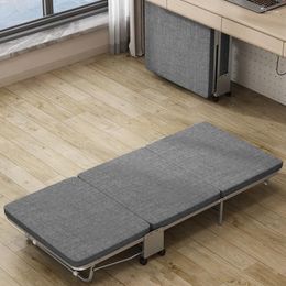 Camp Furniture 180 60 26cm 2023 Office Folding Bed Single Escort Nap Hard Board Tri-fold Deck Chair