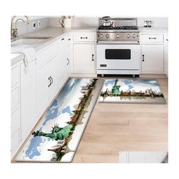 Carpets Bathroom Door Mat France Style Doormat Floor For The Kitchen Hallway Ornament Bedroom Living Room Carpetcarpets Drop Deliver Dhi4F