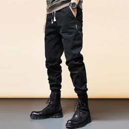 Men's Jeans Streetwear Fashion Men Loose Fit Patchwork Designer Casual Cargo Pants Overalls Korean Style Hip Hop Joggers Trousers