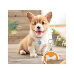 Dog Tag Id Card Custom Pet Id Tag Collar Accessories Personalized Puppy Nameplate Small Medium Shop Inventory Wholesale Drop Deliver Dhzxo