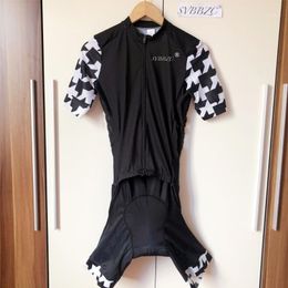 Racing Sets Cycling Skinsui Cool Men Triathlon Suit Short Sleeve Jersey Set Skinsuit Jumpsuit Maillot Bike Bicycle Clothing