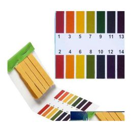 Other Household Sundries 1Set Is 80 Strips Professional 114 Ph Litmus Paper Test Water Cosmetics Soil Acidity With Control Card Drop Oth9I
