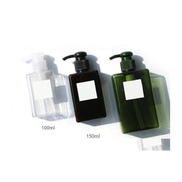 Packing Bottles Press Head Emsion Bottle Tetragonal Protable Design Bath Shampoo Cosmetic Container Utensils Petg Material Drop Deli Dhoak