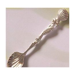 Spoons Retro Ocean Series Ice Cream Spoon Coffee Dessert Drinks Tea And Milk Stiring Soup Tableware Arrival 2 5Hth1 Drop Delivery Ho Dhwy9