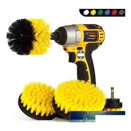 Cleaning Brushes Electric Drill Brush Kit Plastic Round For Carpet Glass Car Tyres Nylon Power Scrubber Drop Delivery Home Garden Ho Otb7S