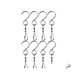 Hooks Rails 10 Pack Swivel Clips S Smooth Spinning For Hanging Wind Spinners Chimes Crystal Twisters Party Supply Rotatin Drop Del Dhhmt